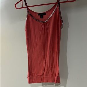 Express Red Camisole with Sequin Trim